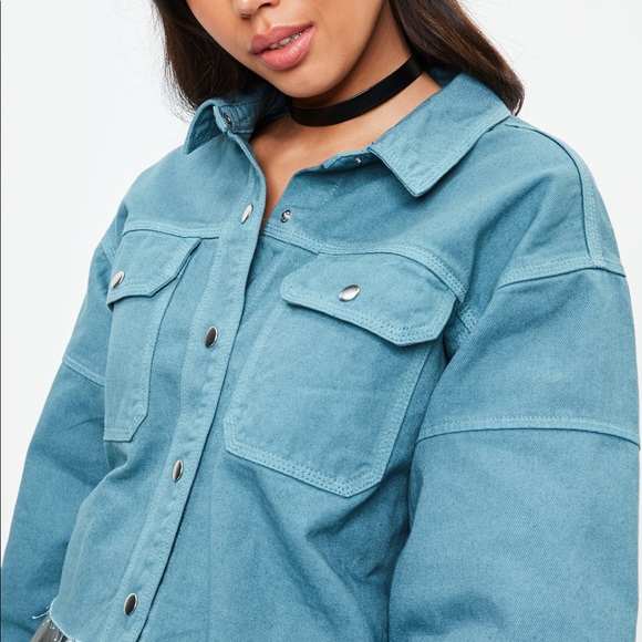 Missguided Trucker Denim Shacket - US 4 (NWOT) - Picture 3 of 5